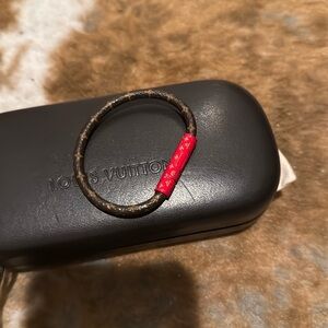Louis Vuitton Black and Red Key Holder